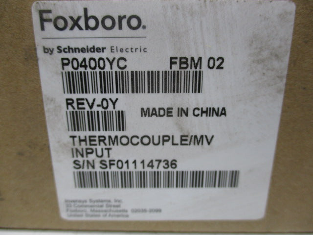 FOXBORO P0400YC FBM02 * FACTORY SEALED *