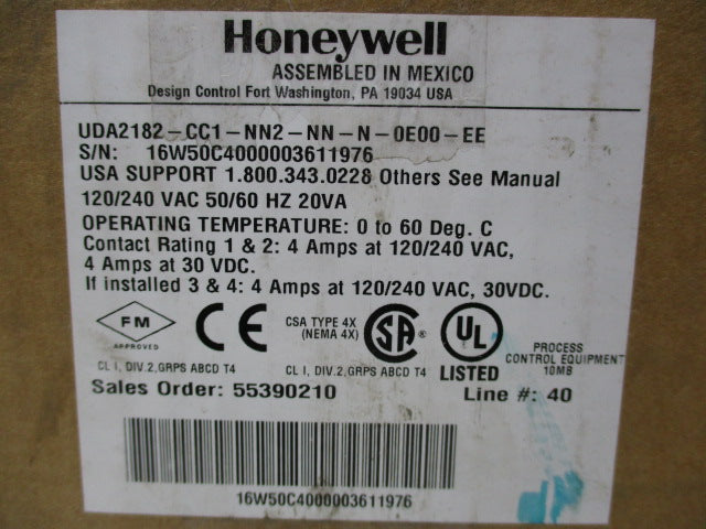 HONEYWELL UDA2182-CC1NN2-NN-N-0E00-EE NSMP
