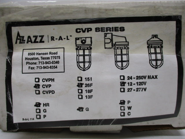 RIG-A-LITE CVP26F12HRGP NSMP