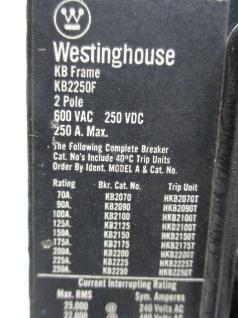 WESTINGHOUSE KB2250F NSMP