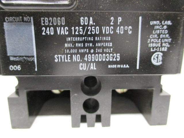 WESTINGHOUSE EB2060 (4990D03G25) NSMP