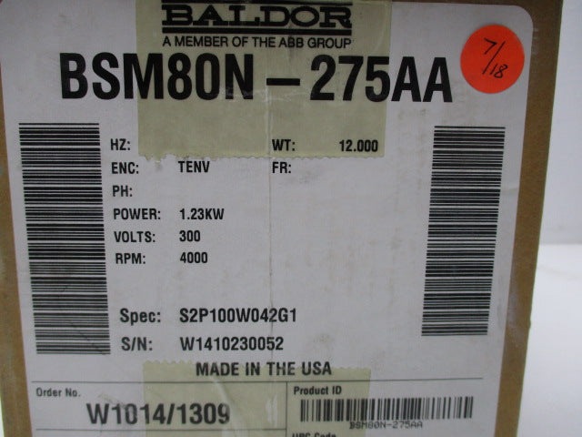 BALDOR BSM80N-275AA NSMP