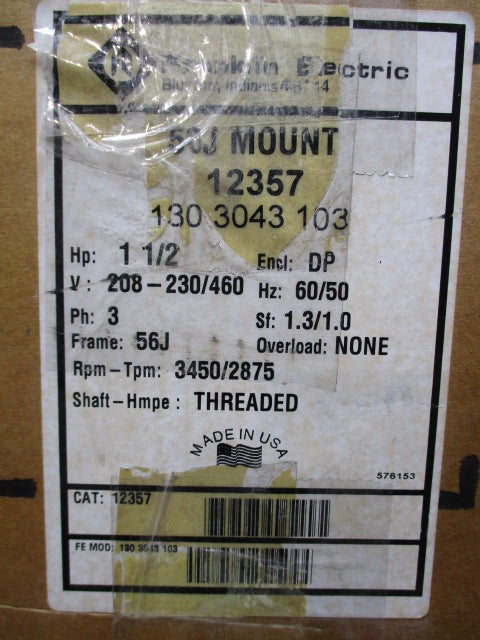 FRANKLIN ELECTRIC 12357 (1303043103) NSMP