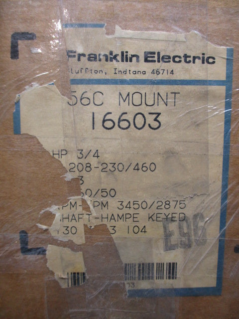 FRANKLIN ELECTRIC 16603 (1303023104) NSMP