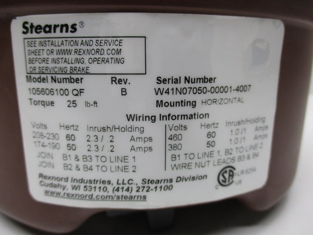 STEARNS 105606100-QF NSMP