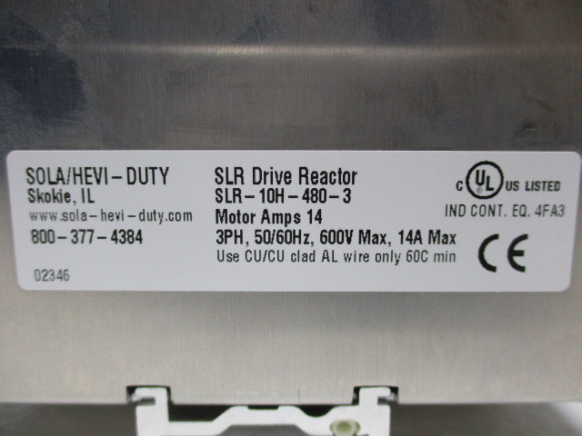 SOLA SLR-10H-480-3 NSMP