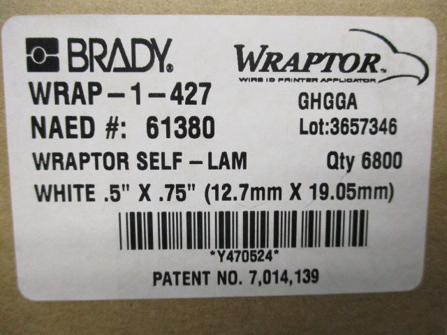 BRADY WRAP-1-427 NSMP
