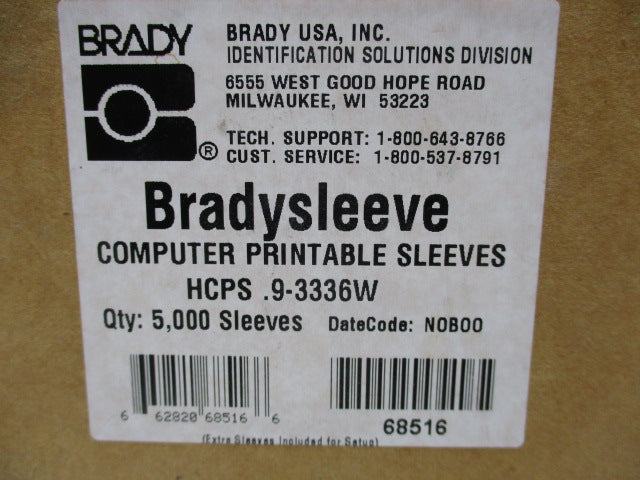 BRADY HCPS.9-3336W NSMP