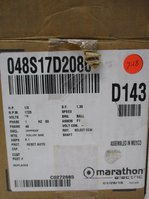 MARATHON ELECTRIC D143 NSMP