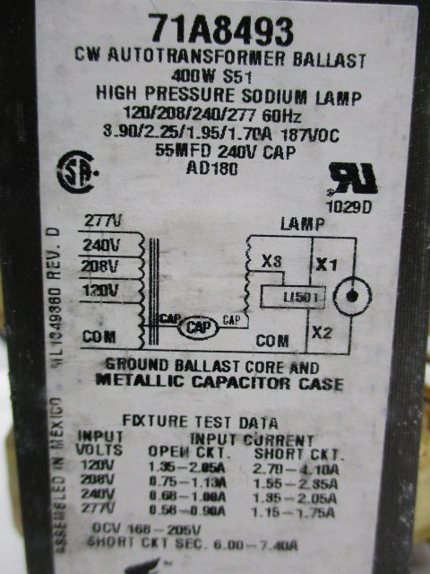 ADVANCE 71A8473-001D NSMP