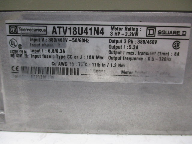 TELEMECANIQUE ATV18U41N4 UNMP
