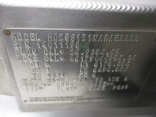 MICRO MOTION H025S121NABAEZZZZ UNMP