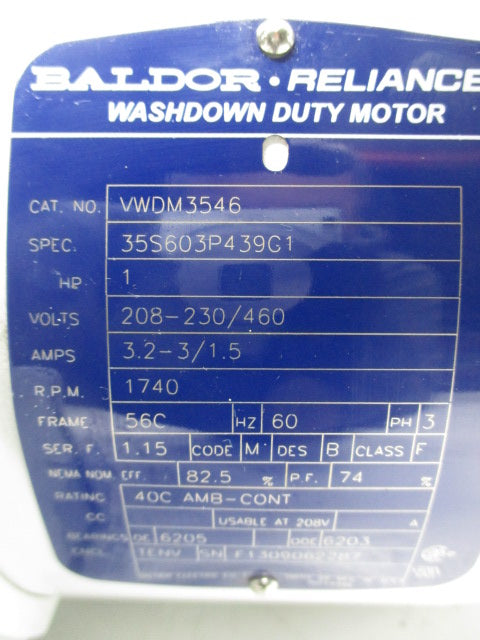 BALDOR VWDM3546 (AS PICTURED) NSNP