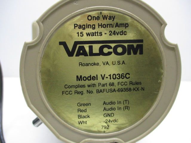 VALCOM V-1036C (AS PICTURED) UNMP