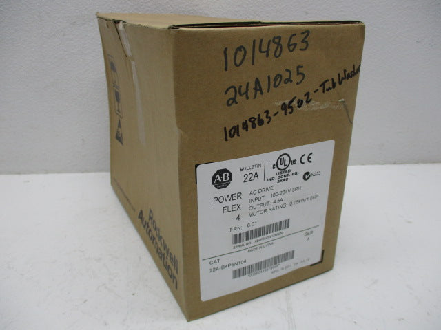 ALLEN BRADLEY 22A-B4P5N104 SER. A F/W 6.01 DATE:2011 NSFS