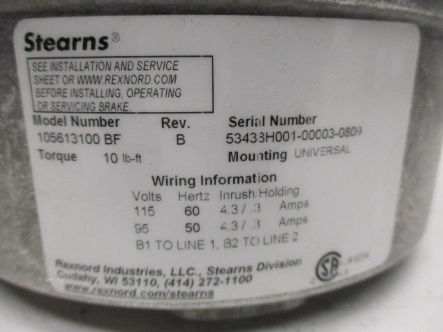 STEARNS 105613100BF NSMP