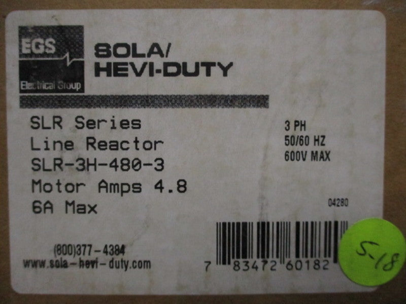 SOLA SLR-3H-480-3 NSMP