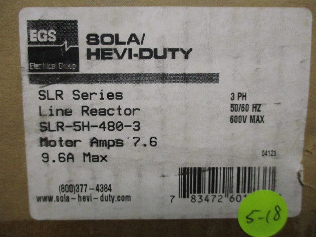SOLA SLR-5H-480-3 NSMP