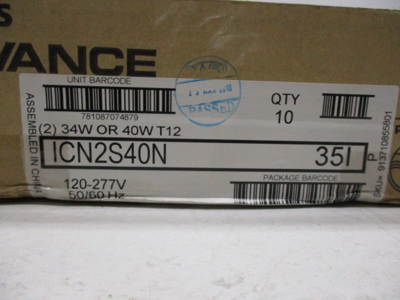 ADVANCE ICN2S40N (QTY 10) NSMP