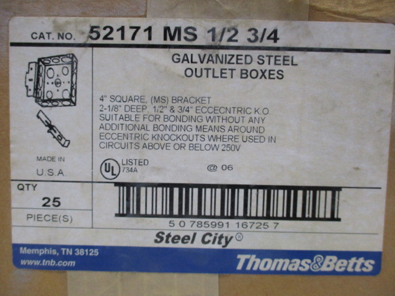 THOMAS & BETTS 52171 MS 1/2 3/4 NSMP