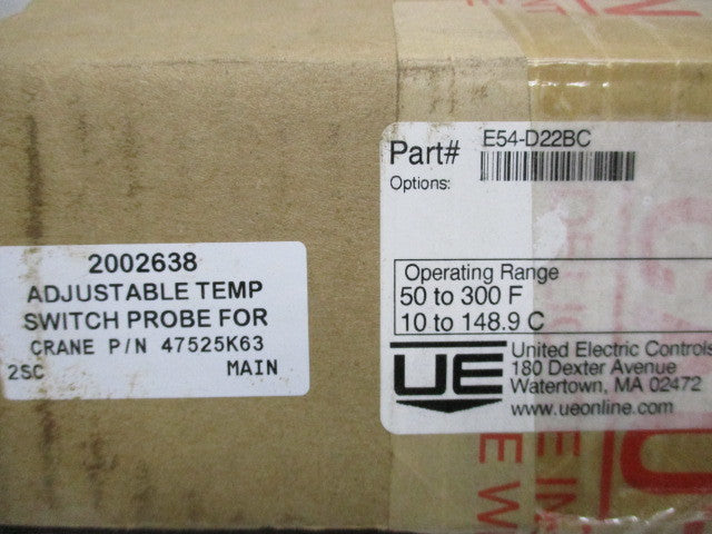 UNITED ELECTRIC E54-D22BC NSMP