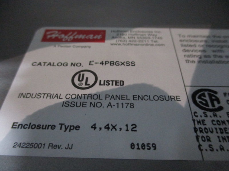 HOFFMAN E-4PBGXSS NSNP