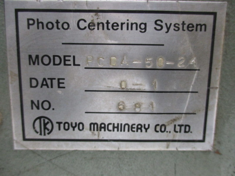 TOYO MACHINERY PCDA-50-24 ( AS PICTURED ) UNMP