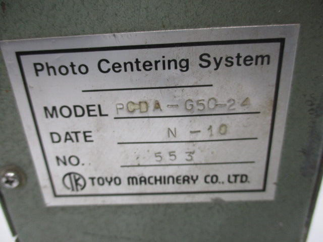 TOYO MACHINERY PCDA-G50-24 (SS-20) UNMP