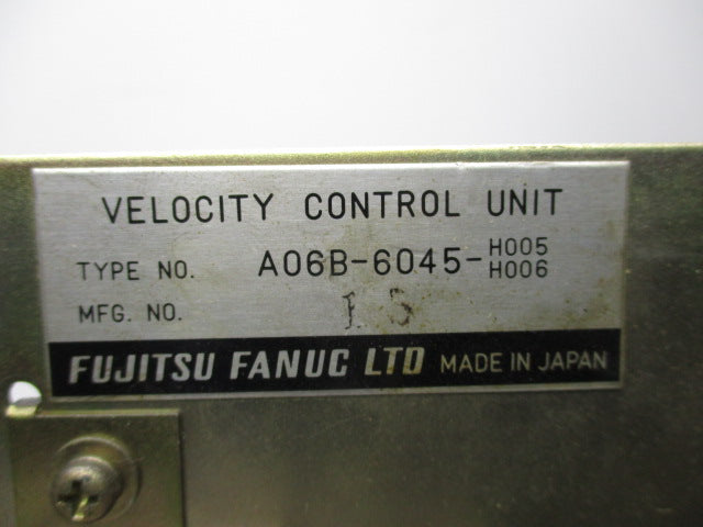 FANUC FUJUITSU A06B-6045-H005/H006 UNMP