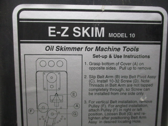 CEDARBERG E-Z SKIM MODEL 10 NSNP