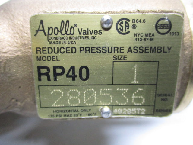 APOLLO RP40-1 (40-205-T2) NSMP