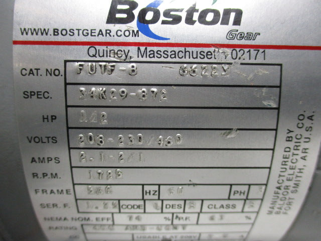 BOSTON GEAR FUTF-B (66223) (34K29-872) UNMP
