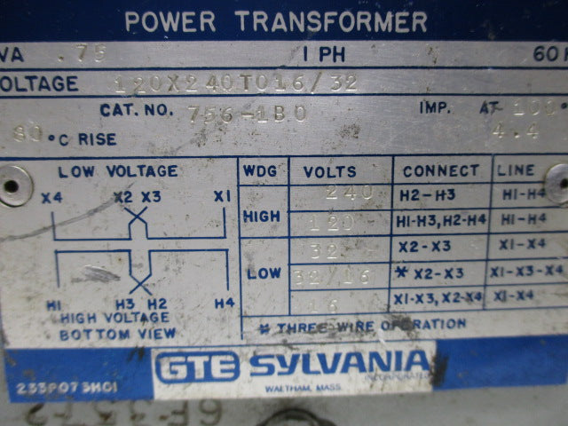 SYLVANIA 756-1B0 (AS PICTURED) NSNP