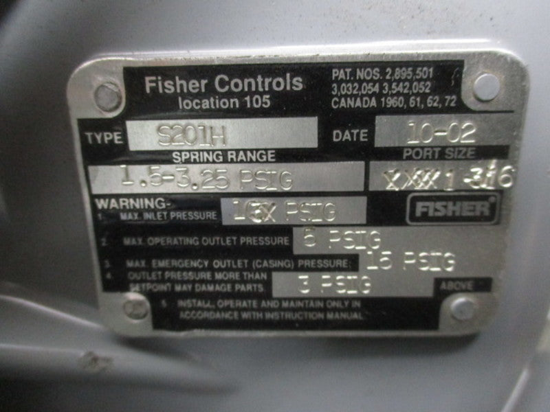 FISHER S201H NSNP