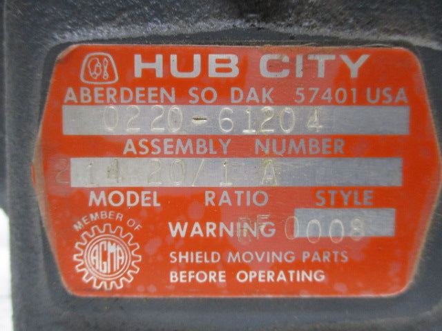 HUB CITY 0220-61204 MODEL 214 NSNP