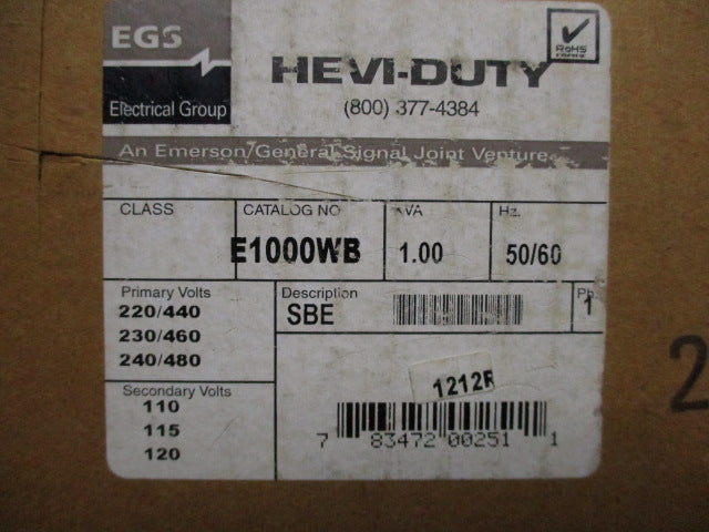 EGS E1000WB NSFS