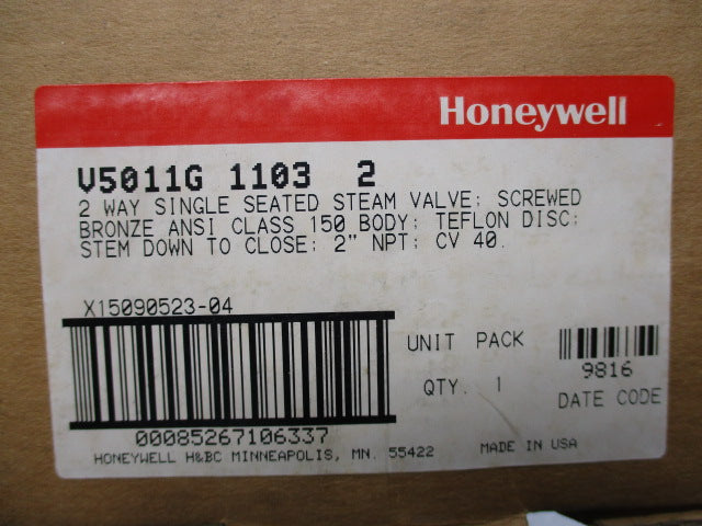 HONEYWELL V5011G1103 NSMP
