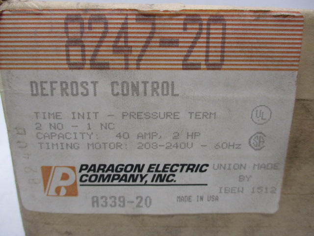 PARAGON ELECTRIC 8247-20 NSFS