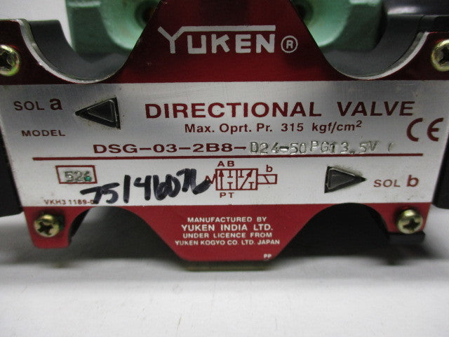YUKEN DSG-03-2B8-D24-50PG13.5V UNMP
