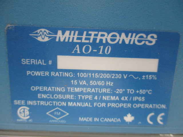 MILLTRONICS AO-10 UNMP