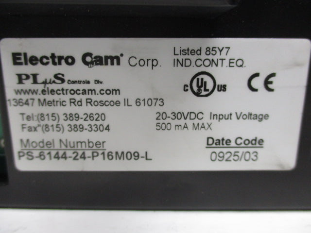 ELECTRO CAM PS-6144-24-P16M09-L NSNP