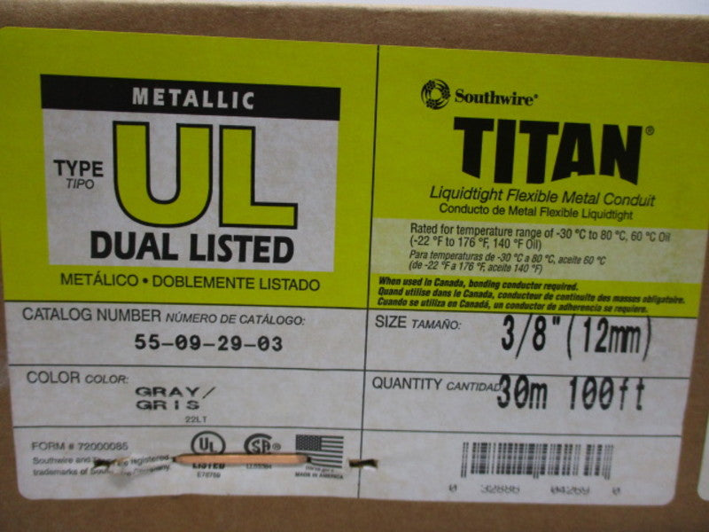 SOUTHWIRE 55-09-29-03 TYPE UL NSFS