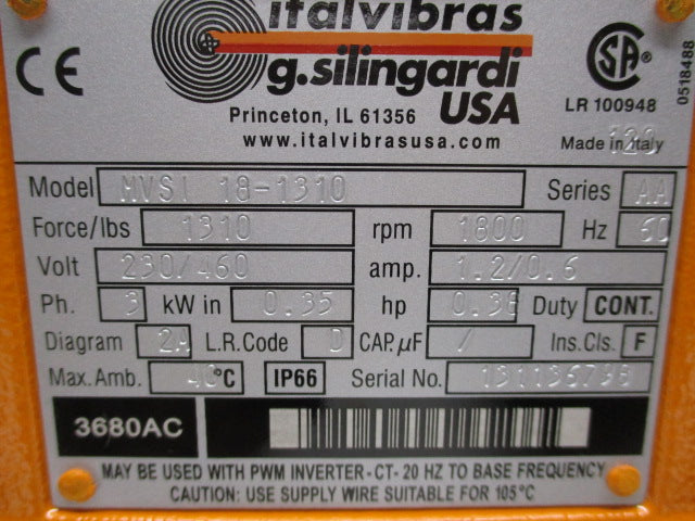 ITALVIBRAS MVSI 18-1310 NSNP