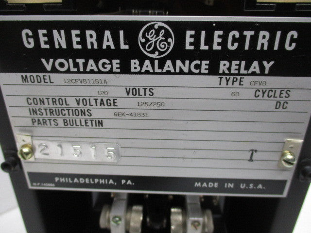 GENERAL ELECTRIC 12CFVB11B1A NSNP