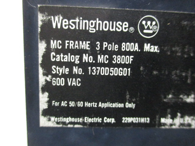 WESTINGHOUSE MC3800F NSMP