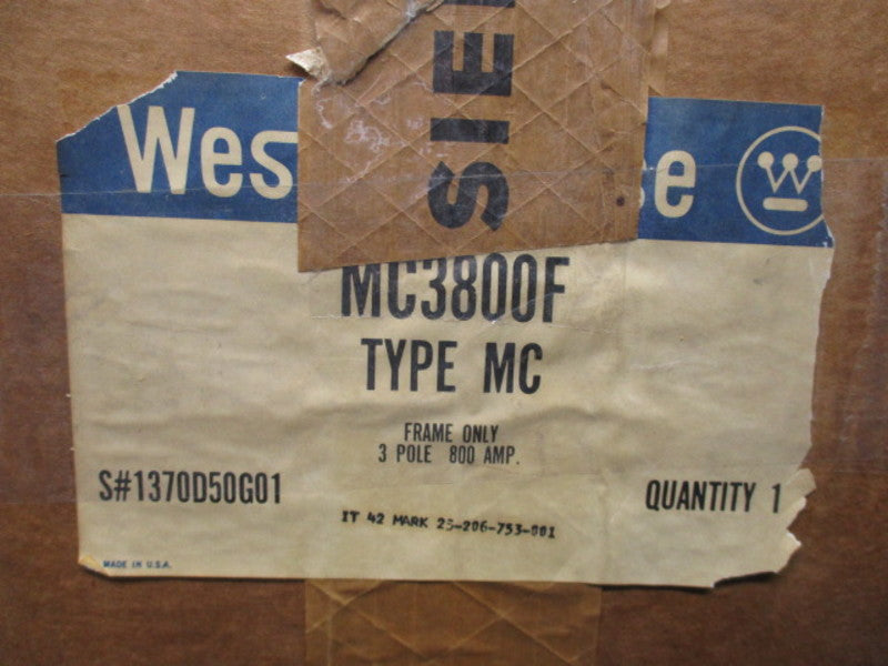 WESTINGHOUSE MC3800F NSMP