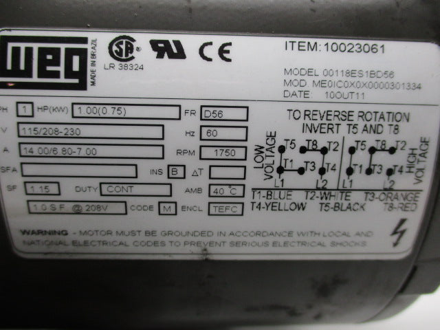 WEG 00118ES1BD56 NSNP