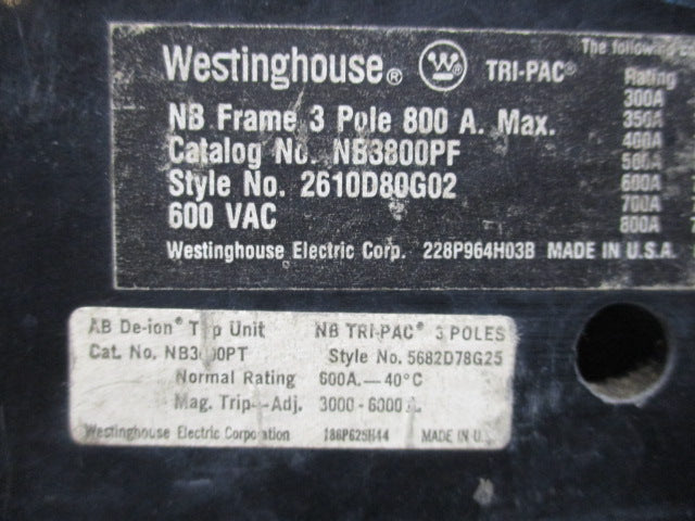WESTINGHOUSE NB3800PF NSNP