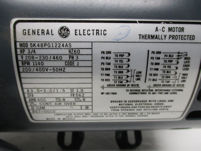 GENERAL ELECTRIC 5K48PG1224AS NSNP