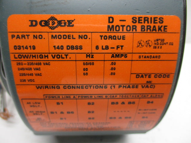DODGE 031419 (140DBSS-6-MA) NSMP